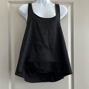 Sexy black silk sleeping top.